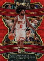 2019 Panini Select #48 Coby White Red Wave Basketball Card