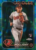 2024 Topps Chrome Update #USC89 Jackson Holliday Blue/Green Lava Lamp Baseball Card