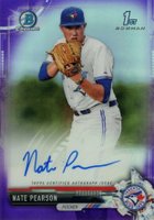 2017 Bowman Draft Chrome Draft Picks Autographs  #CDANPE Nate Pearson Purple Refractor Baseball Card
