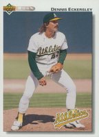 1992 Upper Deck #331 Dennis Eckersley Baseball Card