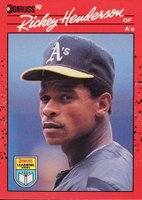 1990 Donruss Learning Series #7 Rickey Henderson Baseball Card