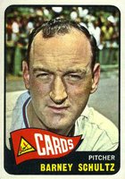 1965 Topps #28 Barney Schultz Baseball Card