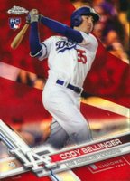 2017 Topps Chrome Update #HMT10 Cody Bellinger Red Refractor Baseball Card