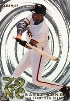 1997 Fleer Zone #3 Barry Bonds Baseball Card