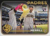 2024 Topps Update #US210 Jackson Merrill Golden Mirror Baseball Card