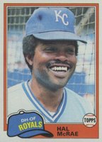 1981 Topps #295 Hal McRae Baseball Card