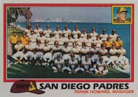 1981 Topps #685 San Diego Padres Baseball Card
