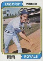 1974 Topps #17 Doug Bird Baseball Card