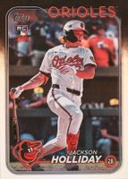 2024 Topps Update #US50 Jackson Holliday Rainbow Foil Baseball Card