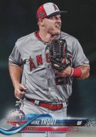 2018 Topps Update #US176 Mike Trout Rainbow Foil Baseball Card
