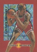 1997 Fleer Thrill Seekers #9 Dennis Rodman Basketball Card