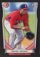 2014 Bowman Draft Picks Top Prospects #TP37 Rafael Devers Asia Black Baseball Card