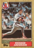 1987 Topps Tiffany #300 Reggie Jackson Baseball Card