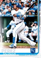 2019 Topps #168 Salvador Perez Batting Baseball Card