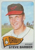 1965 Topps #113 Steve Barber Baseball Card