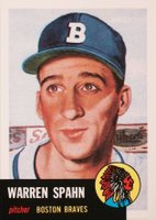 1991 Topps Archives 1953 Reprints #147 Warren Spahn Baseball Card