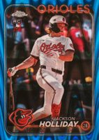 2024 Topps Chrome Update #USC200 Jackson Holliday Blue Raywave Baseball Card