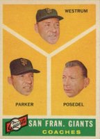 1960 Topps #469 Giants Coaches Baseball Card