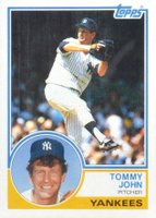 1983 Topps #735 Tommy John Yankees Baseball Card