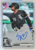 2020 Bowman Chrome Rookie Autographs #CRALR Luis Robert Refractor Baseball Card