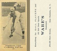 1916 Wares #25 Forrest Cady Baseball Card