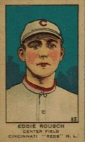 1919 Strip Card #85 Eddie Rousch Correct spell Roush Baseball Card
