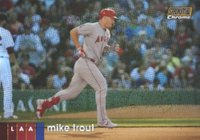 2020 Stadium Club Chrome #1 Mike Trout Gold Refractor Baseball Card