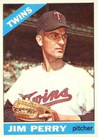 1966 Topps #283 Jim Perry Baseball Card