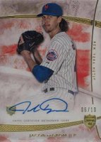 2014 Topps Supreme Autographs #SA-JD Jacob deGrom Red Baseball Card