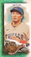 2022 Topps Allen & Ginter Chrome #235 Seiya Suzuki Mini-Green Refractor Baseball Card
