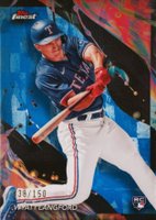 2024 Topps Finest #141 Wyatt Langford Blue Refractor Baseball Card