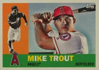 2017 Topps Archives #1 Mike Trout Bat Behind Head Baseball Card