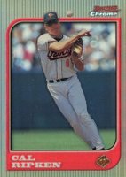 1997 Bowman Chrome #14 Cal Ripken Jr. Refractor Baseball Card