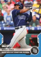 2021 Topps Now #697 Wander Franco Blue Baseball Card