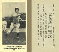 1916 Mall Theatre #54 Johnny Evers Baseball Card