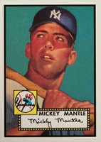 1996 Topps Mantle Redemption # 1952 Topps Baseball Card