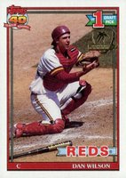 1991 Topps Desert Shield #767 Dan Wilson Baseball Card