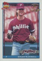 1991 Topps Desert Shield #43 Roger McDowell Baseball Card