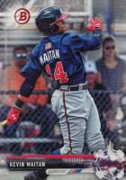 2017 Bowman Draft #BD160 Kevin Maitan Swinging Baseball Card