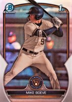 2023 Bowman Draft #BDC192 Mike Boeve Chrome-Refractor Baseball Card