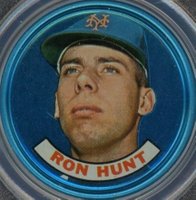 1965 Old London Coins # Ron Hunt Baseball Card