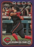 2024 Topps Chrome #65 Christian Encarnacion-Strand Purple Refractor Baseball Card