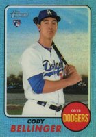 2017 Topps Heritage  #678 Cody Bellinger Chrome-Blue Refractor Baseball Card