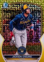 2023 Bowman Mega Box Chrome #76 Jackson Chourio Yellow Baseball Card