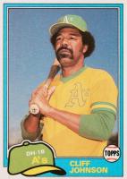 1981 Topps #776 Cliff Johnson Traded Baseball Card