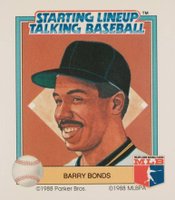 1988 Starting Line Up Talking Baseball Team Set # Barry Bonds Baseball Card