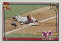 1991 Topps Desert Shield #672 Shane Mack Baseball Card