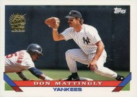 1993 Topps #32 Don Mattingly Florida Marlins Inaugural Baseball Card