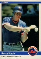 1984 Fleer #597 Rusty Staub Baseball Card
