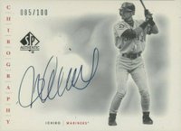 2001 SP Authentic Chirography  #SP-IS Ichiro Suzuki Update Silver Baseball Card